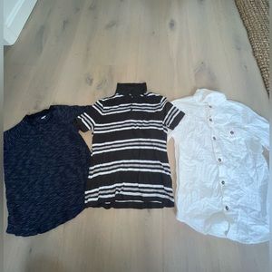 Three Nice Old Navy Boys Button T-Shirts